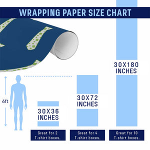 Shamrocks Tie Wrapping Paper Roll Kids St Patricks Day Costume Party Humor TS10 Print Your Wear