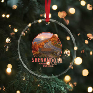 Shenandoah National Park Crystal Glass Ornament Vintage Virginia Mountain Landscape TS14 Print Your Wear