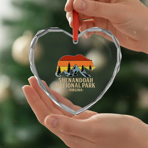 Shenandoah National Park Heart Crystal Glass Ornament Vintage Virginia Mountains Bear TS14 Print Your Wear