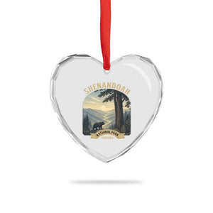 Shenandoah National Park Heart Crystal Glass Ornament Vintage Virginia Nature Mountain Bear TS14 Print Your Wear