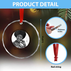 Shirley Chisholm Civil Rights Leader Quote Crystal Glass Ornament When Morality Meets Profit TS12 Print Your Wear