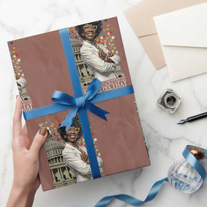 Shirley Chisholm Civil Rights Leader Quote Wrapping Paper Roll Reject Stereotype TS12 Mocha Print Your Wear
