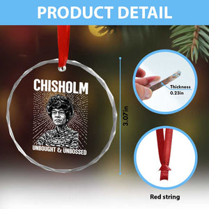 Shirley Chisholm Unbought And Unbossed Feminist Crystal Glass Ornament TS12 Print Your Wear
