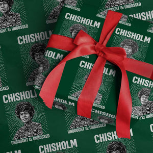 Shirley Chisholm Unbought And Unbossed Feminist Wrapping Paper Roll TS12 Green Print Your Wear