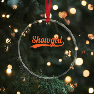 Showgirl Crystal Glass Ornament Varsity Script Vintage Sports Jersey Style TS10 Print Your Wear