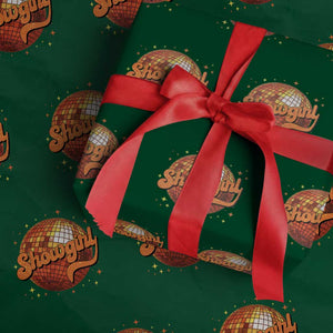 Showgirl Wrapping Paper Roll Orange Show Girl Concert Country Music Fan Gift TS10 Green Print Your Wear