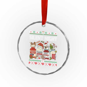 Silent Night Christmas Crystal Glass Ornament Funny ICU Nurse Xmas TS14 Print Your Wear