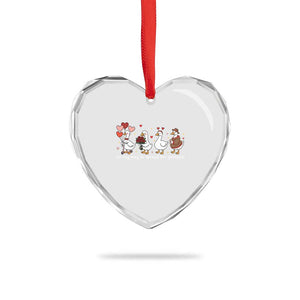 Silly Goose Christian Valentine Gospel Heart Crystal Glass Ornament On My Way To Spread The Goosepel TS14 Print Your Wear