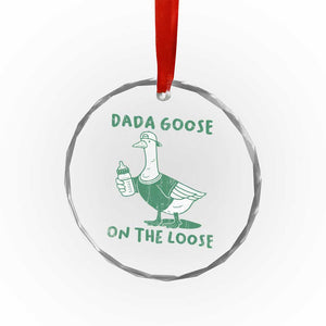 Silly Goose Dad Crystal Glass Ornament New Dad Pregnancy Announcement Fathers Day TS10 Print Your Wear