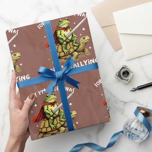 Silly Goose Wrapping Paper Roll Sorry Im Late I Was Dilly Dallying TS10 Mocha Print Your Wear