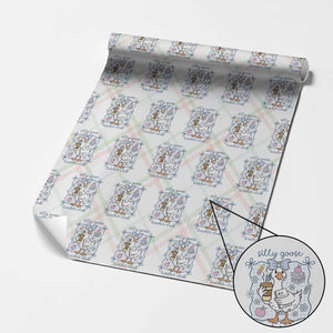 Silly Goose Teacher Club Wrapping Paper Roll Funny Back to School First Day TS14 Christmas Plaid Print Your Wear