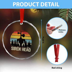 Siren Head Crystal Glass Ornament Retro American Cryptid TS10 Print Your Wear