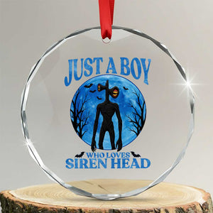 Siren Head Crystal Glass Ornament Supernatural American Cryptid Boys TS10 Transparent Glass 3'' Circle Print Your Wear