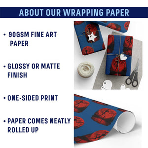 Siren Head Wrapping Paper Roll Supernatural American Cryptid Full Blood Moon Halloween TS10 Print Your Wear