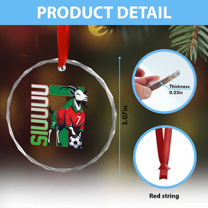 Siuuuu Game Day Soccer Celebration Crystal Glass Ornament Gift For Fans TS12 Print Your Wear