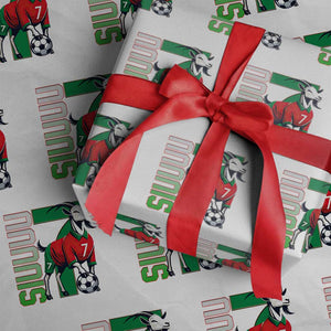 Siuuuu Game Day Soccer Celebration Wrapping Paper Roll Gift For Fans TS12 White Print Your Wear
