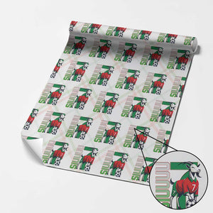 Siuuuu Game Day Soccer Celebration Wrapping Paper Roll Gift For Fans TS12 Christmas Plaid Print Your Wear