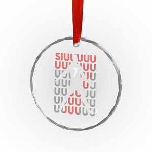 Siuuuu Soccer Celebration Crystal Glass Ornament Gift For Fans TS12 Print Your Wear