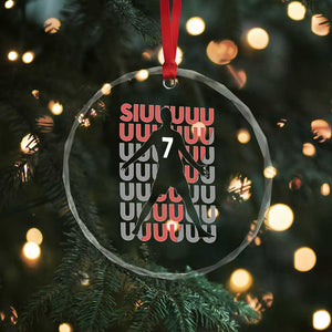 Siuuuu Soccer Celebration Crystal Glass Ornament Gift For Fans TS12 Print Your Wear