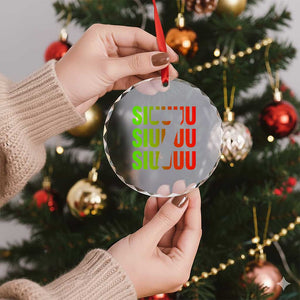 Siuuuu Soccer Celebration Crystal Glass Ornament Gift For Soccer Lovers TS12 Print Your Wear