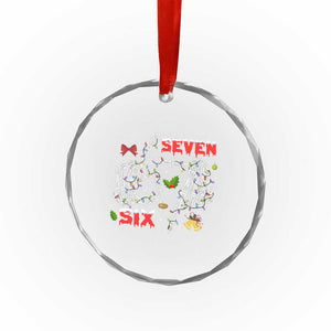 Six And Seven Meme Skeleton Crystal Glass Ornament Funny Trendy Christmas Party Gift TS12 Print Your Wear