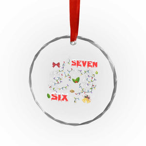 Six And Seven Meme Skeleton Crystal Glass Ornament Funny Trendy Christmas Party Gift TS12 Print Your Wear