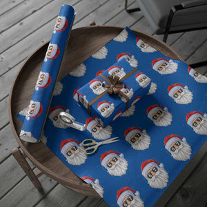 Six Seven 67 Christmas Meme Wrapping Paper Roll Funny Brainrot Santa Claus Gen Alpha Slang TS10 Blue Print Your Wear