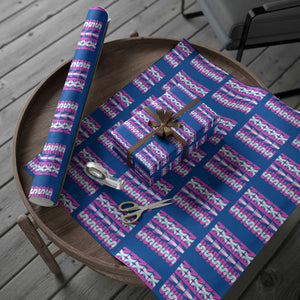 Six Seven Glitch Optical Illusion Meme Wrapping Paper Roll Funny Gen Z Alpha Gift TS12 Blue Print Your Wear