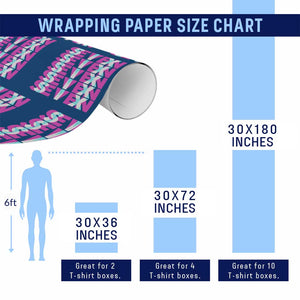 Six Seven Glitch Optical Illusion Meme Wrapping Paper Roll Funny Gen Z Alpha Gift TS12 Print Your Wear