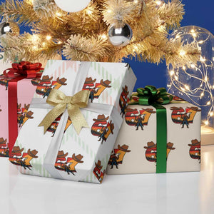 Six Seven Meme Cowboy Wrapping Paper Roll Funny Western 67 Trend Gift TS12 Print Your Wear