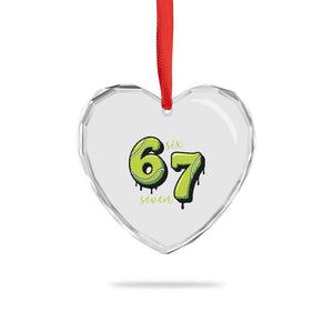 Six Seven Meme Tennis Lover Heart Crystal Glass Ornament Gen Alpha Slang Gift TS12 Print Your Wear
