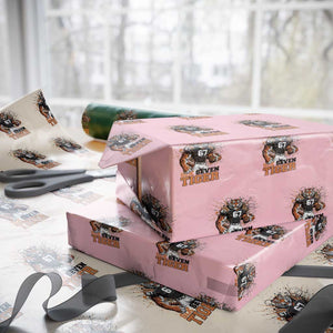 Six Seven Meme Tiger Football Wrapping Paper Roll Funny Gen Z Alpha Gift TS12 Light Pink Print Your Wear