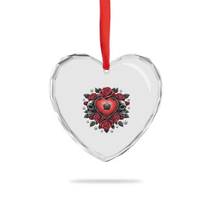 Skeleton Soccer Player Heart Crystal Glass Ornament Valentine Day Gift TS12 Print Your Wear