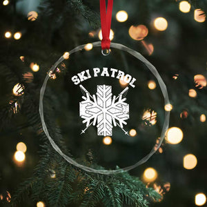 Ski Patrol Crystal Glass Ornament Mountain Rescue Winter Slopes Skiing Snowboarding TS11 Print Your Wear