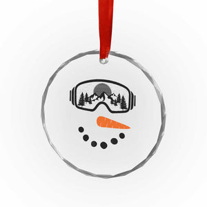 Ski Snowboard Snowman Face Crystal Glass Ornament Goggles Skiing Snow Ski Lover Skier TS10 Print Your Wear