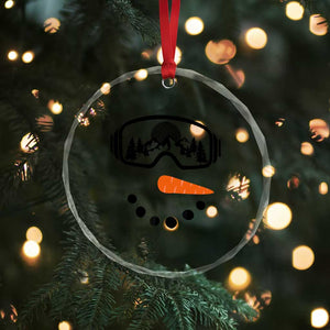 Ski Snowboard Snowman Face Crystal Glass Ornament Goggles Skiing Snow Ski Lover Skier TS10 Print Your Wear
