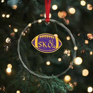 Skol Football Crystal Glass Ornament Retro Nordic Scandinavian Warrior Axe VF TS10 Print Your Wear