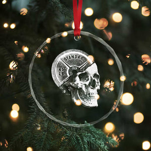 Skull 45 lbs Plate Weight Lifting Gym Workout Crystal Glass Ornament TS11 Print Your Wear