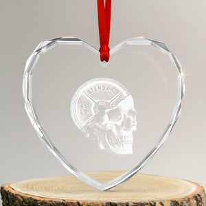 Skull 45 lbs Plate Weight Lifting Gym Workout Heart Crystal Glass Ornament TS11 Transparent Glass 3'' Heart Print Your Wear