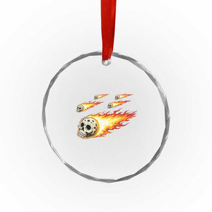 Skull Meteorite Crystal Glass Ornament Deep Space Asteroid Meteor Shower