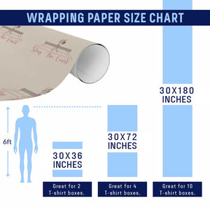 Slay The Court Queen Wrapping Paper Roll Funny Tennis Player Gift For Women TS12 Print Your Wear
