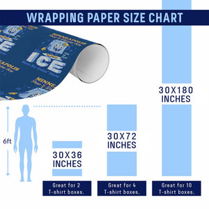 Snow is Welcome Ice is Not Wrapping Paper Roll Funny Against Ice Minneapolis Resistance and Justice TS02 Print Your Wear