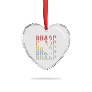 Snowmobile Braaap Heart Crystal Glass Ornament Retro Snowcross Snow Sled Winter Sport TS11 Print Your Wear