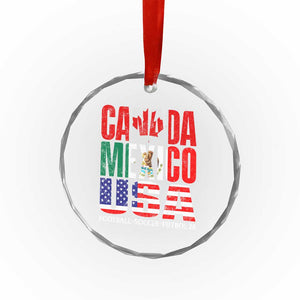 Soccer Lover Crystal Glass Ornament Canada Mexico USA Pride Football Futbol 2026 TS11 Print Your Wear