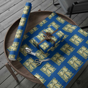 Softball Bow Wrapping Paper Roll Sister Sport Lovers Girls Team TS10 Blue Print Your Wear