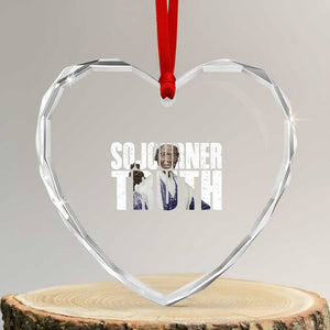 Sojourner Truth Quote Heart Crystal Glass Ornament African American Historical Hero TS14 Transparent Glass 3'' Heart Print Your Wear