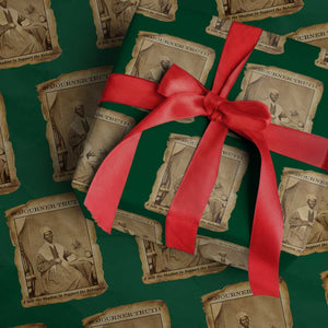 Sojourner Truth Wrapping Paper Roll Black Women Quote TS14 Green Print Your Wear