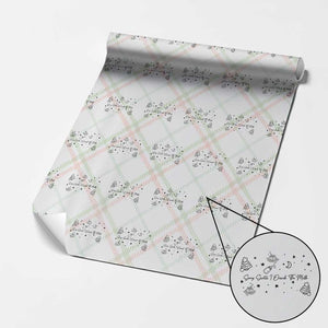 Sorry Santa I Drank The Milk Wrapping Paper Roll Newborn Baby First Xmas TS10 Christmas Plaid Print Your Wear