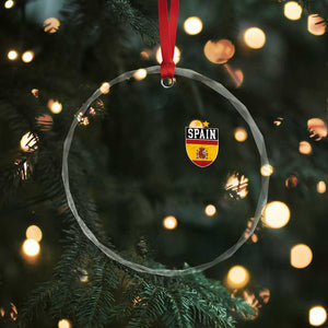 Spain 2nd Star Espana Football Crest Crystal Glass Ornament