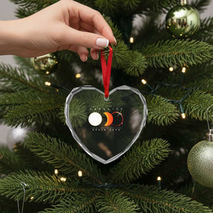 Spain Total Solar Eclipse 2026 Totality Heart Crystal Glass Ornament Espana Travel Souvenir Astronomy Geek Gift TS02 Print Your Wear